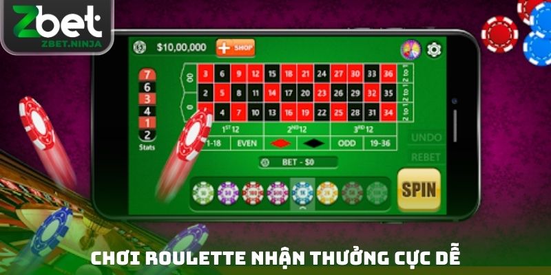 Chơi Roulette nhận thưởng cực dễ