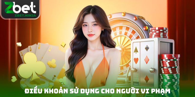 Điều khoản sử dụng cho người vi phạm