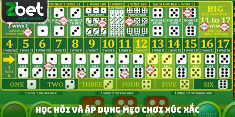 Học hỏi và áp dụng mẹo chơi xúc xắc