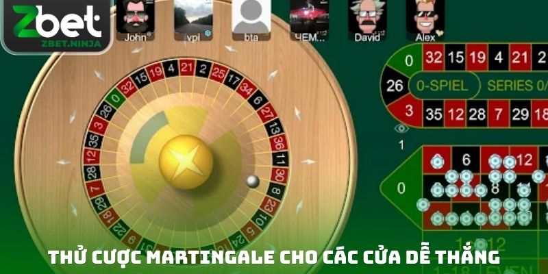 Thử cược Martingale cho các cửa dễ thắng